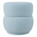 Ver imagem 6 de Poltrona Decorativa Aimê Premium Bouclé Azul Claro Sala Dekorien