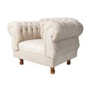 Ver imagem 2 de Poltrona Chesterfield Capitonê Elisabeth Suede Bege Decoração, Recepção, Salas de Tv e Estar