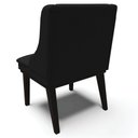 Ver imagem 5 de Kit 3 Cadeiras Decorativas Sala de Jantar Base Fixa de Madeira Firenze Linho Preto G19 - Gran Belo