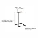 Ver imagem 7 de Mesa Lateral Industrial Linha Complementos Preto