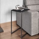 Ver imagem 1 de Mesa Lateral Industrial Linha Complementos Preto