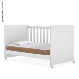 Protetor Colchão Berço Impermeável 130x60cm Antiácaro Branco - 3