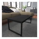 Ver imagem 4 de Mesa de Centro Sala Escritório Pés de Ferro Industrial Preto Tampo em Mdf 80x40