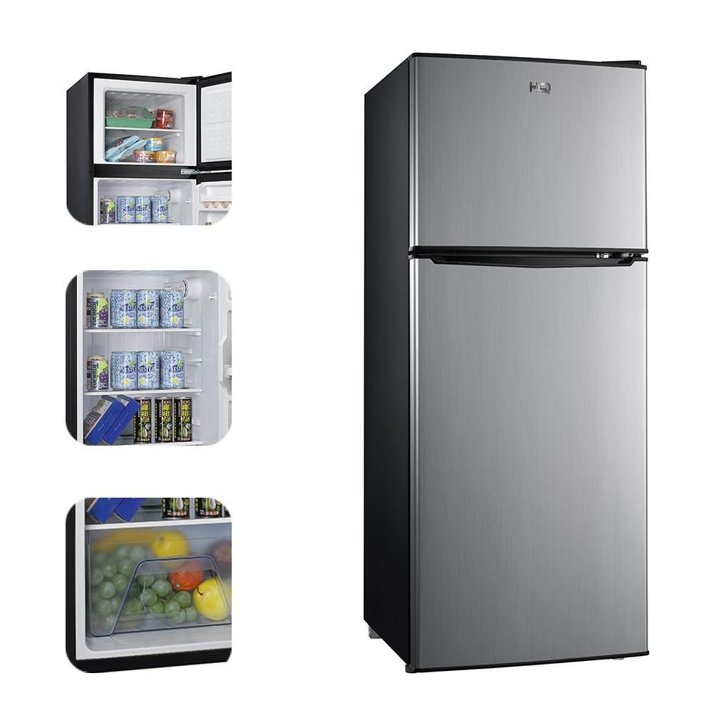 Geladeira Refrigerador Compacto Hq Defrost 140 Litros Preto/inox