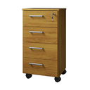 Ver imagem 1 de Gaveteiro Paris Multiuso Organizador com Rodinhas Escritório - Freijó