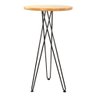 Mesa alta Hairpin Bar Industrial 60 cm Madeira clara - 1