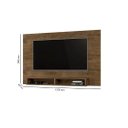 Ver imagem 3 de Painel MAN 1.37m Para TV Até 50'' Com Nichos Para Aparelhos e Obvjetos de Decoração Cor Jequitibá JA
