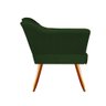 Poltrona Decorativa Emily Suede Verde Pés Madeira Mz Decor - 3