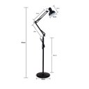 Ver imagem 4 de Luminária Abajur Pedestal Articulada Chão Metal Lustre Colun