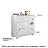 Cômoda Infantil Ane com 1 Porta - Branco - 2