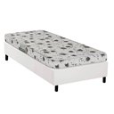 Ver imagem 1 de Conjunto Box Solteiro: Colchão Espuma Herval D23 Sonum Bordado + Base Crc Corano White (88x188)