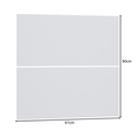 Ver imagem 3 de Cabeceira Cama Solteiro 97cm Modulado Alpes - Luciane Móveis Branco