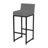 Kit 2 Banqueta Alta Gourmet Malibu 75cm Bistro Bar Believe:Linho Grafite - 2