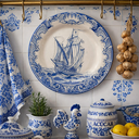 Ver imagem 2 de Prato Decorativo Portugues Artesanal Luiz Salvador Mod 3