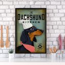 Ver imagem 2 de Quadro Cozinha Dachshund 45x34cm - com Vidro:madeira Preta
