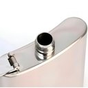 Ver imagem 2 de Cantil de Bolso Aço Inox Porta Bebida Resistente 240ml