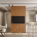 Ver imagem 1 de Painel Ripado para TV até 60 Polegadas 100% MDF 141CMX250CM Modular 1.4
