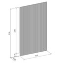 Ver imagem 3 de Painel Ripado para TV até 60 Polegadas 100% MDF 141CMX250CM Modular 1.4