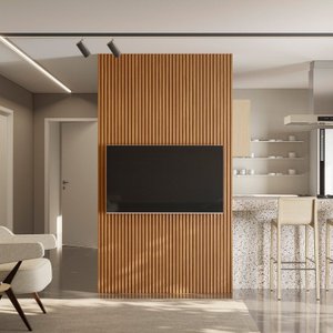 Painel para Tv 60 Polegadas 100% Mdf Ripado Modular 1.4