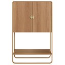 Ver imagem 6 de Balcão Aparador Bar 90cm com 2 Portas Mario Hanover/dourado A10 - Mpozenato