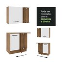 Ver imagem 4 de Armário de Cozinha Completa de Canto 399cm Rustic Branco Agata Madesa 01