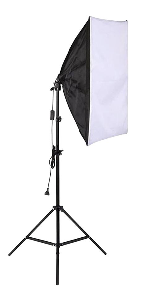 Kit Soft Box Estúdio 50x70cm Suporte 1 Lâmpada Contínua E27 - 1