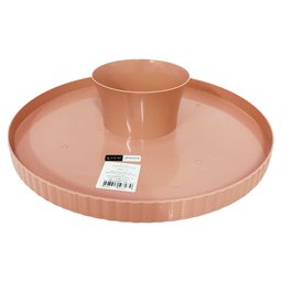 Boleira Acrílica Luxxor Rosa 33cm +Bomboniere Liv 1,3L Amber - 4