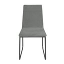 Ver imagem 3 de Kit 2 Cadeiras de Jantar Cozinha Industrial Lexa Veludo - Élpis Móveis - Cinza - Preta