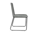 Ver imagem 6 de Kit 2 Cadeiras de Jantar Cozinha Industrial Lexa Veludo - Élpis Móveis - Cinza - Preta