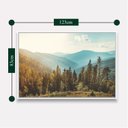 Ver imagem 3 de Quadro Vista Floresta de Coníferas Montanhas Paisagem Canvas