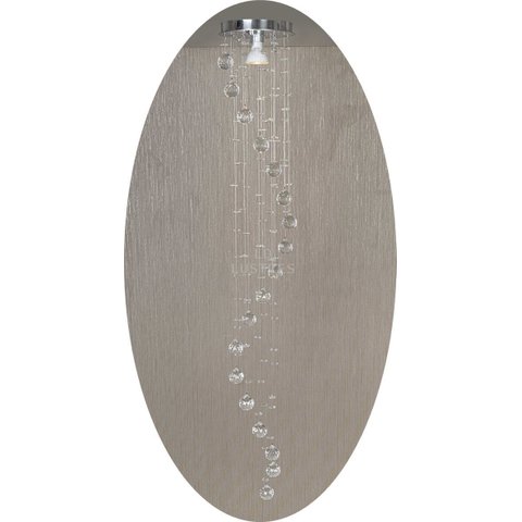 Pendente Para Lavabo Sala Todo Em Cristal Verdadeiro:1,50M/Bivolt