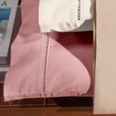 Ver imagem 3 de Kit 2 Pçs Par Fronha Paris Percal 150 Fios 100% Algodão 70x50cm sem Aba: Rosê