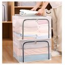 Ver imagem 7 de Caixa Organizadora Roupas Multiuso 24l - Compacta e Funcional