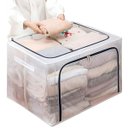 Ver imagem 1 de Caixa Organizadora Roupas Multiuso 24l - Compacta e Funcional