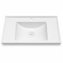 Ver imagem 2 de Kit com 2 Lavatório Pia Retangular 60cm em Plástico Lavabo Preto/Branco