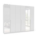 Ver imagem 2 de Guarda-roupa Casal Porto 6 Portas 4 Gavetas com Espelho Branco - Politorno