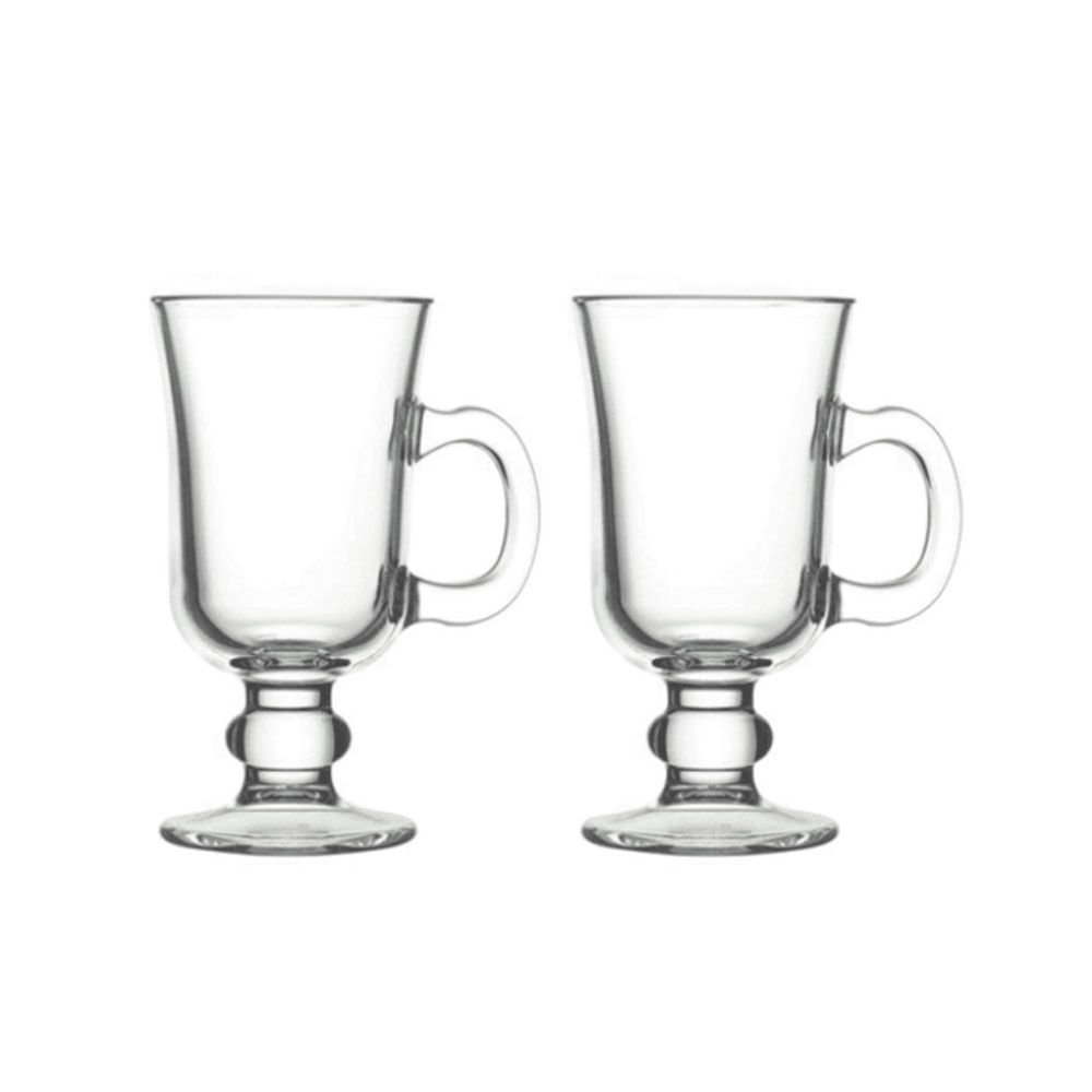 Pasabahce Lot De 2 Verres à Irish Coffee 270 Ml – Avec Poignée Élégante