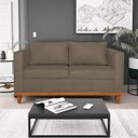 Ver imagem 1 de Sofá 3 Lugares Europa 180 cm Estilo Conforto e Elegância Suede Marrom - ADJ Decor