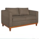 Ver imagem 2 de Sofá 3 Lugares Europa 180 cm Estilo Conforto e Elegância Suede Marrom - ADJ Decor