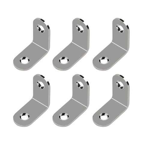 10PCS Cantoneira L 90º Inox 30x30 Reforço Móveis Prateleiras