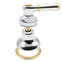 Ver imagem 2 de Acabamento Registro Belle Époque Tiffany 1.1/2" e 1.1/4" Cromado e Dourado Deca 4900c55gddo