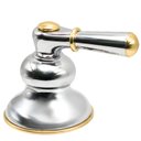 Ver imagem 1 de Acabamento Registro Belle Époque Tiffany 1.1/2" e 1.1/4" Cromado e Dourado Deca 4900c55gddo