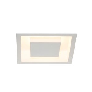 Luminária Rebatedora de Embutir Eclipse Quadrada 30x30cm para 2 Lâmpadas E27 - Itamonte 2041/30e27/b