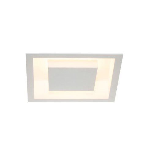 Luminária Rebatedora de Embutir Eclipse Quadrada 30x30cm para 2 Lâmpadas E27 - Itamonte 2041/30e27/b