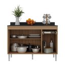 Ver imagem 2 de Balcão de Cozinha 120cm Gabinete para Pia Paris Multimóveis Mp2233 Rustic-branco Rustic-branco