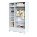 Ver imagem 3 de Guarda-roupa Rattan 3 Portas e 2 Gavetas - Branco Divicar