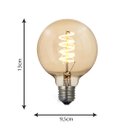 Ver imagem 2 de Lâmpada Filamento De Led Poptem Espiral 110V G95 4W