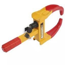 Trava Roda Controle Estacionamento Pneu Carro Moto Segurança Antifurto Roubo Automotivo Trailer Carr - 11