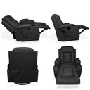 Ver imagem 6 de Poltrona do Papai Reclinável Sala de Cinema Massagem Balanço Giratória Austin Pu Preto G31 - Gran Be