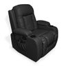 Poltrona do Papai Reclinável Sala de Cinema Massagem Balanço Giratória Austin Pu Preto G31 - Gran Be - 7